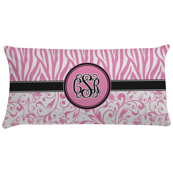 Custom Zebra & Floral Pillow Case (Personalized)