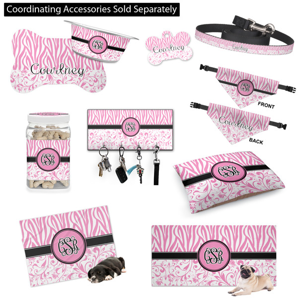 Zebra & Floral Customized Pet Accessories