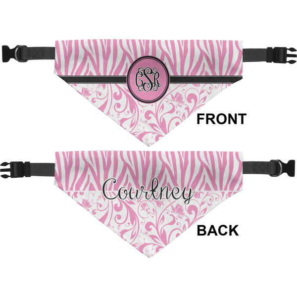 Zebra & Floral Pet Bandana Approval