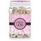 Zebra & Floral Dog Treat Jar (Personalized)