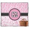 Zebra & Floral Outdoor Picnic Blanket (Personalized)