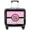 Zebra & Floral Pilot Bag Luggage with Wheels