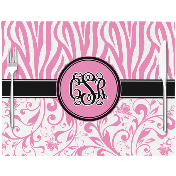 Zebra & Floral Placemat with Props