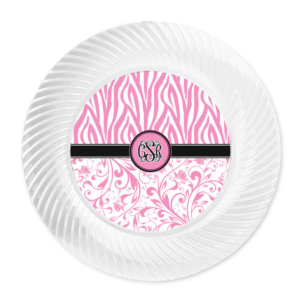 Zebra & Floral Plastic Party Dinner Plates - Approval