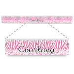 Zebra & Floral Plastic Ruler - 12" (Personalized)