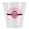 Zebra & Floral Plastic Shot Glass (Personalized)
