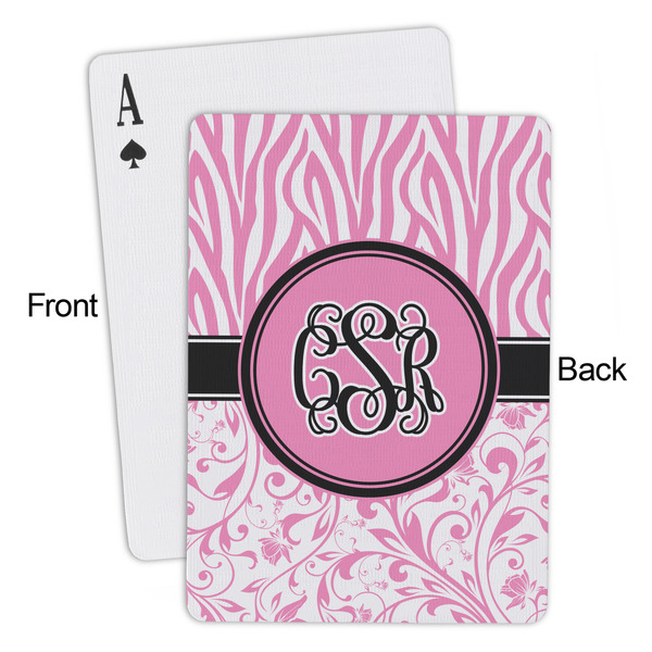 Zebra & Floral Playing Cards - Approval