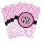 Zebra & Floral Playing Cards - Hand Back View