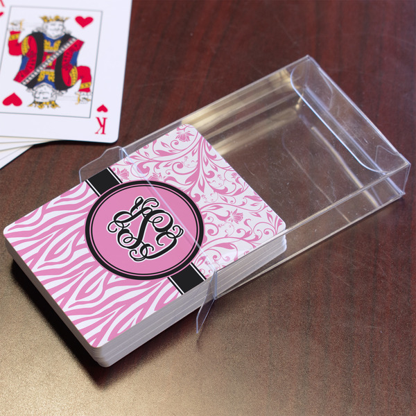 Zebra & Floral Playing Cards - In Package