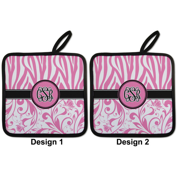 Zebra & Floral Pot Holders - Set of 2 APPROVAL