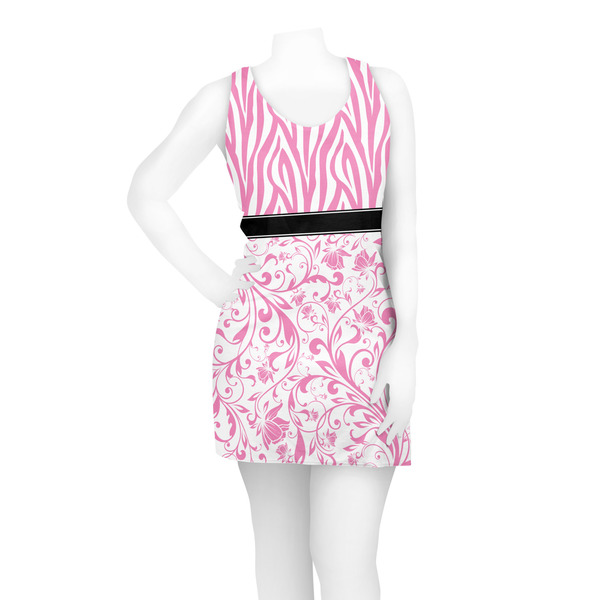 Zebra & Floral Racerback Dress - On Model - Front
