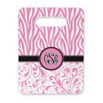 Zebra & Floral Rectangular Trivet with Handle (Personalized)
