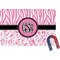 Zebra & Floral Rectangular Fridge Magnet (Personalized)