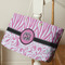 Zebra & Floral Large Rope Tote - Life Style
