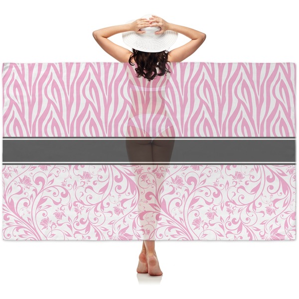 Custom Zebra & Floral Sheer Sarong