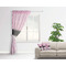 Zebra & Floral Sheer Curtain With Window and Rod - in Room Matching Pillow