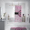 Zebra & Floral Shower Curtain - Custom Size