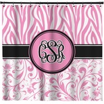Zebra & Floral Shower Curtain - Custom Size (Personalized)