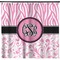 Zebra & Floral Shower Curtain (Personalized) (Non-Approval)
