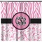 Zebra & Floral Shower Curtain - Custom Size (Personalized)