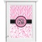 Zebra & Floral Single White Cabinet Decal