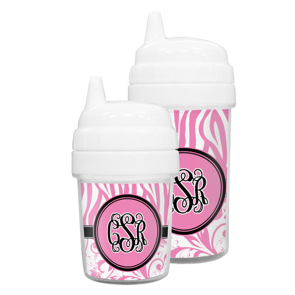 Zebra & Floral Sippy Cups