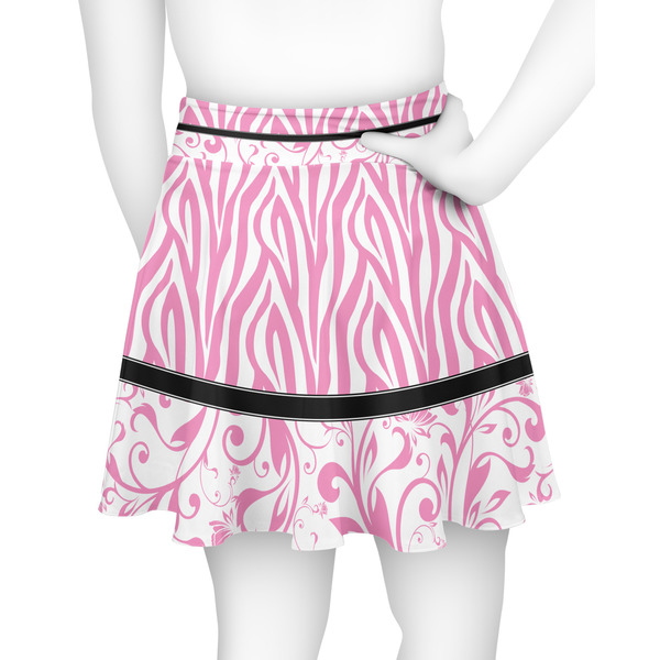 Zebra & Floral Skater Skirt - Back