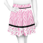 Zebra & Floral Skater Skirt - Small