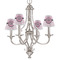 Zebra & Floral Small Chandelier Shade - LIFESTYLE (on chandelier)