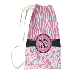 Zebra & Floral Laundry Bags - Small (Personalized)