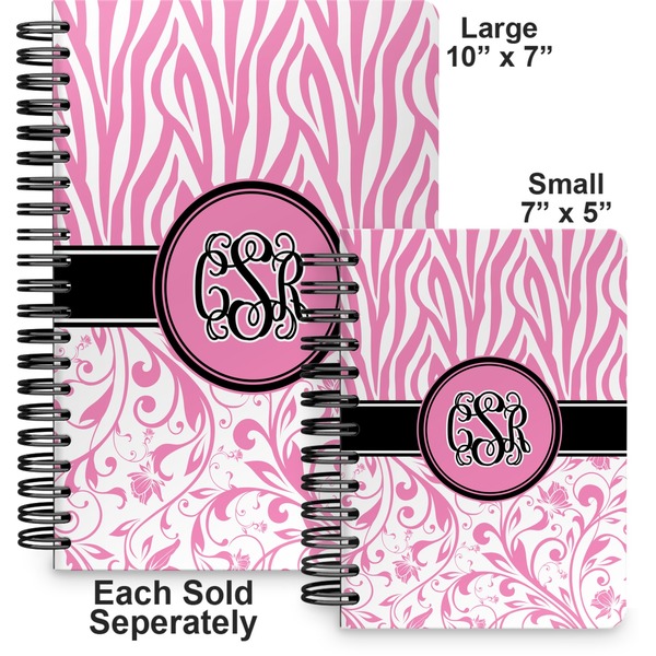Zebra & Floral Spiral Journal - Comparison