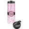 Zebra & Floral Stainless Steel Skinny Tumbler (Personalized)