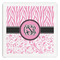 Zebra & Floral Paper Dinner Napkins (Personalized)