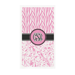 Zebra & Floral Guest Towels - Full Color - Standard (Personalized)
