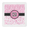 Zebra & Floral Standard Decorative Napkins (Personalized)