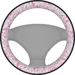 Zebra & Floral Steering Wheel Cover (Personalized)