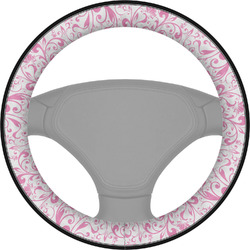 Zebra & Floral Steering Wheel Cover