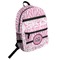 Zebra & Floral Student Backpack Front