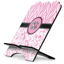 Zebra & Floral Stylized Tablet Stand (Personalized)