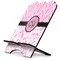 Zebra & Floral Stylized Tablet Stand - Side View