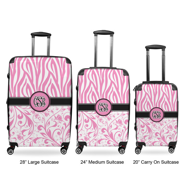 Zebra & Floral Suitcase Set 1 - APPROVAL