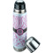 Zebra & Floral Thermos - Lid Off