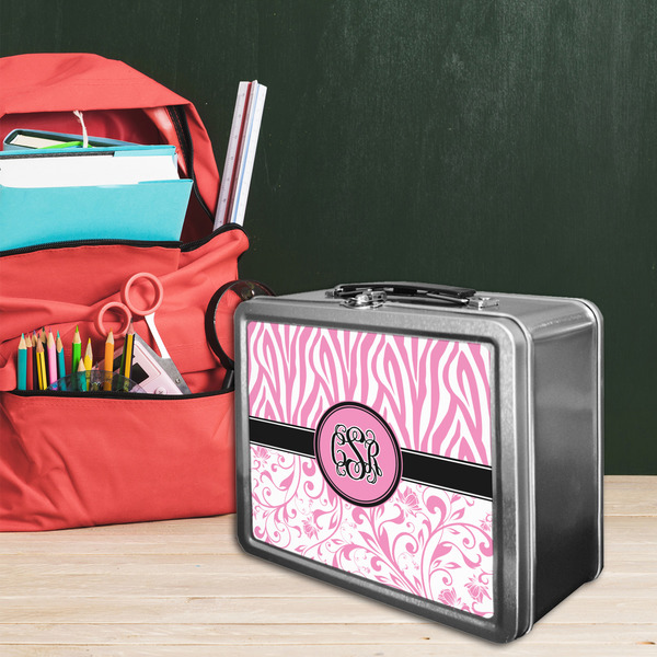 Zebra & Floral Tin Lunchbox - LIFESTYLE
