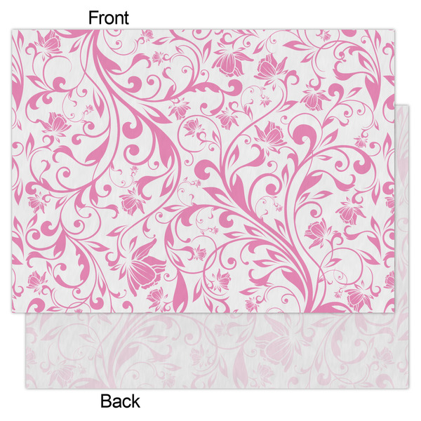 Zebra & Floral Tissue Paper - Heavyweight - Large - Front & Back