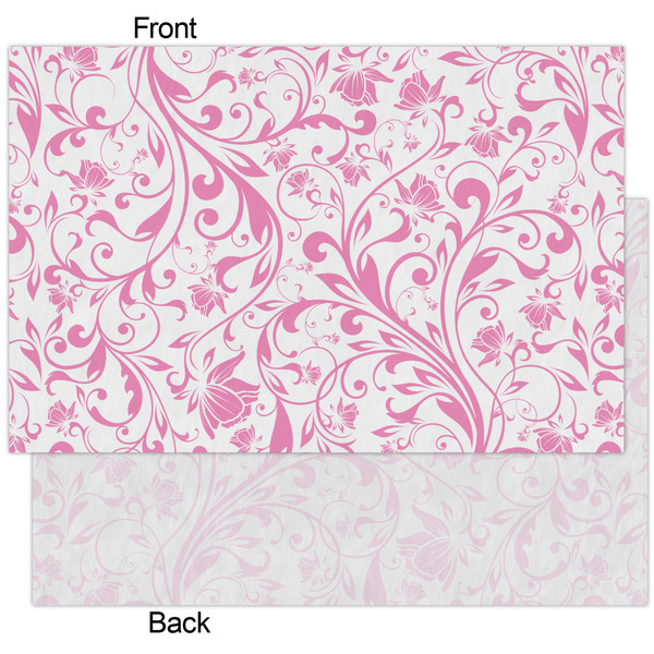 Zebra & Floral Tissue Paper - Heavyweight - XL - Front & Back