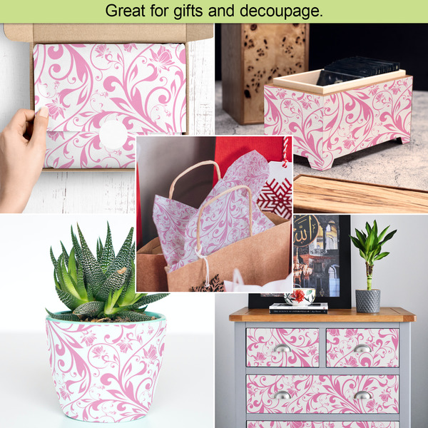 Zebra & Floral Tissue Paper - In Use Collage