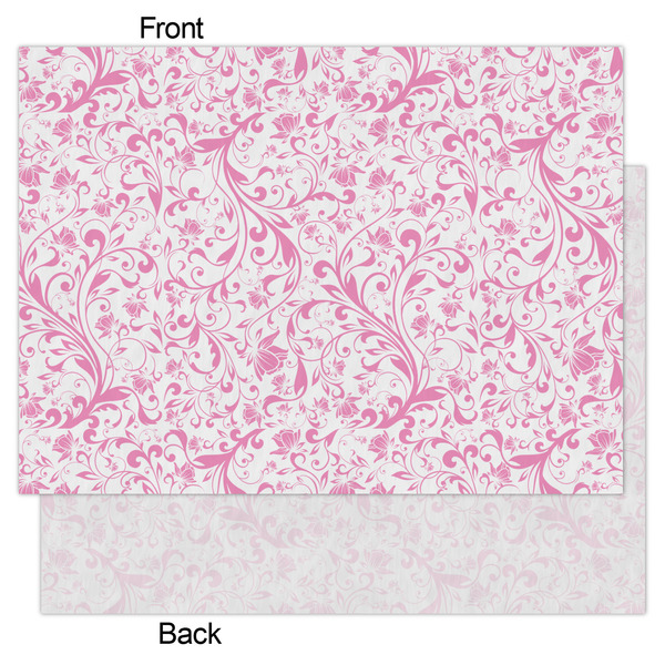 Zebra & Floral Tissue Paper - Lightweight - Large - Front & Back