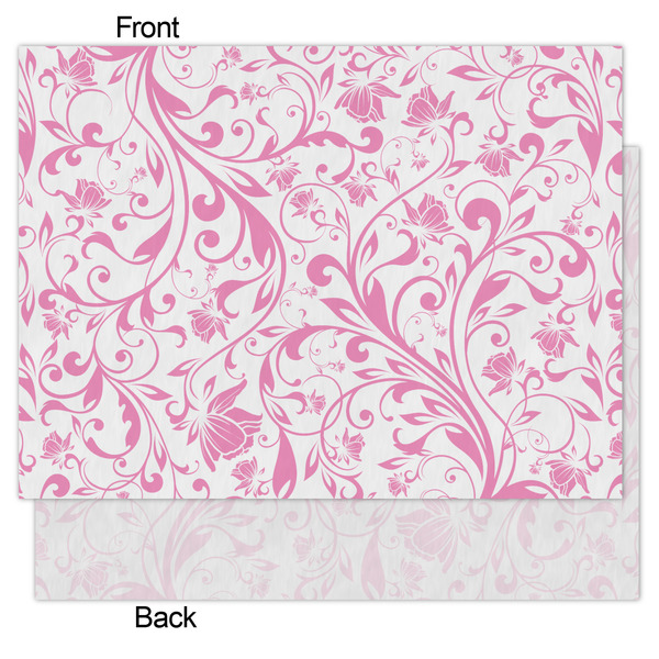 Zebra & Floral Tissue Paper - Lightweight - Medium - Front & Back