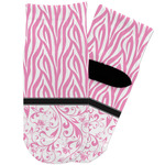 Zebra & Floral Toddler Ankle Socks
