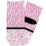 Zebra & Floral Toddler Ankle Socks